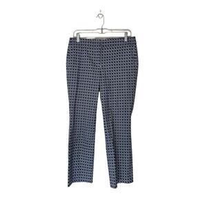 J.Crew‎ Blue Black Business Office Campbell Cropped Ankle Dress Pants Size 6